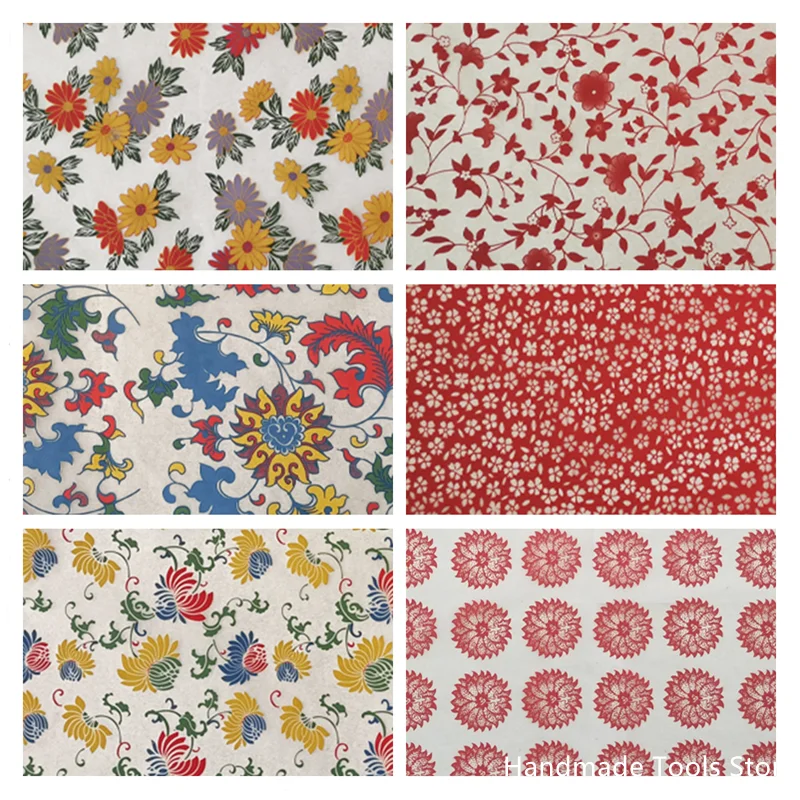 Colorful Transfer Paper for Pottery Art Ceramic Underglaze Red Green Flower Paper DIY Polymer Clay Tools 1PCS