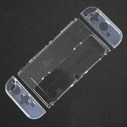 TPU Soft Joycon Cover Transparent PC Hard Case Protective Crystal Shell for Nintendo Switch Oled NS Joy-Con Controller Protector
