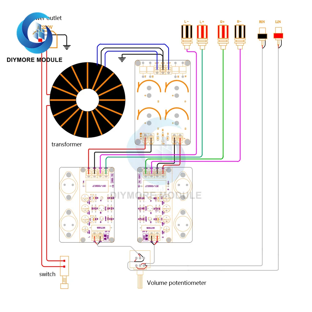 2pcs Hifi JLH 1969 Amplifier Audio Class A Power Amplifier Board Stereo High Quality For 3-8 inch Full Range Speakers