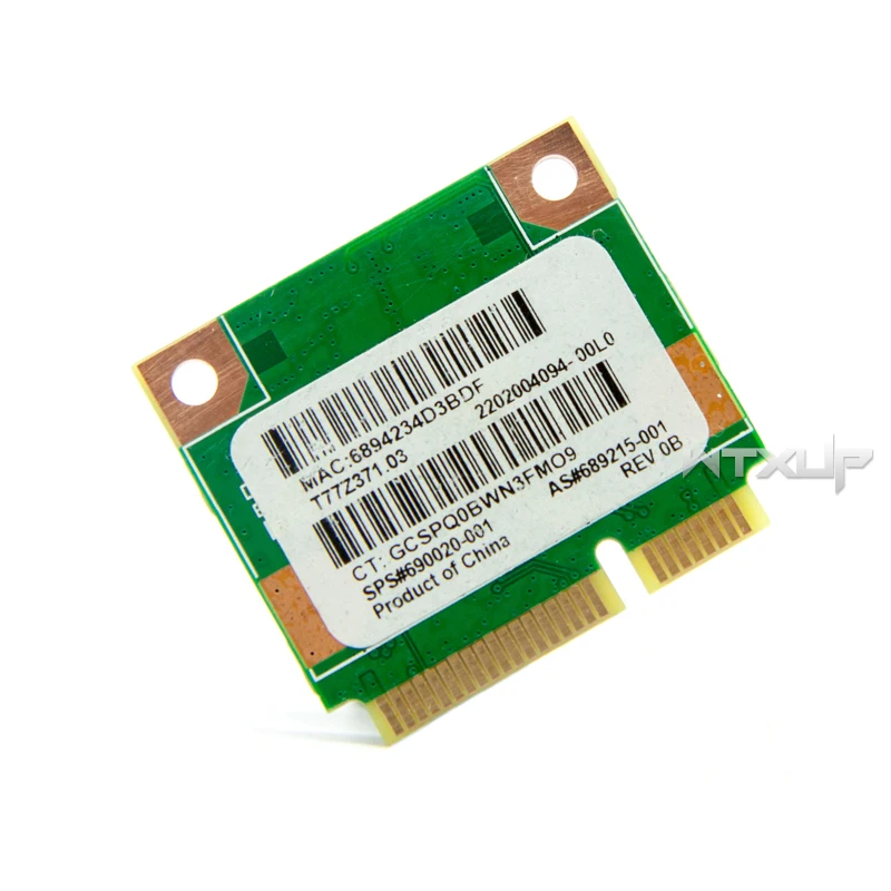 RaLink RT3290 Half Mini PCI-Express Wlan Wireless Card  Bluetooth3.0 SPS:690020-001 for HP CQ45 CQ58 DV4 DV6 DM1 G4 G6 Laptop