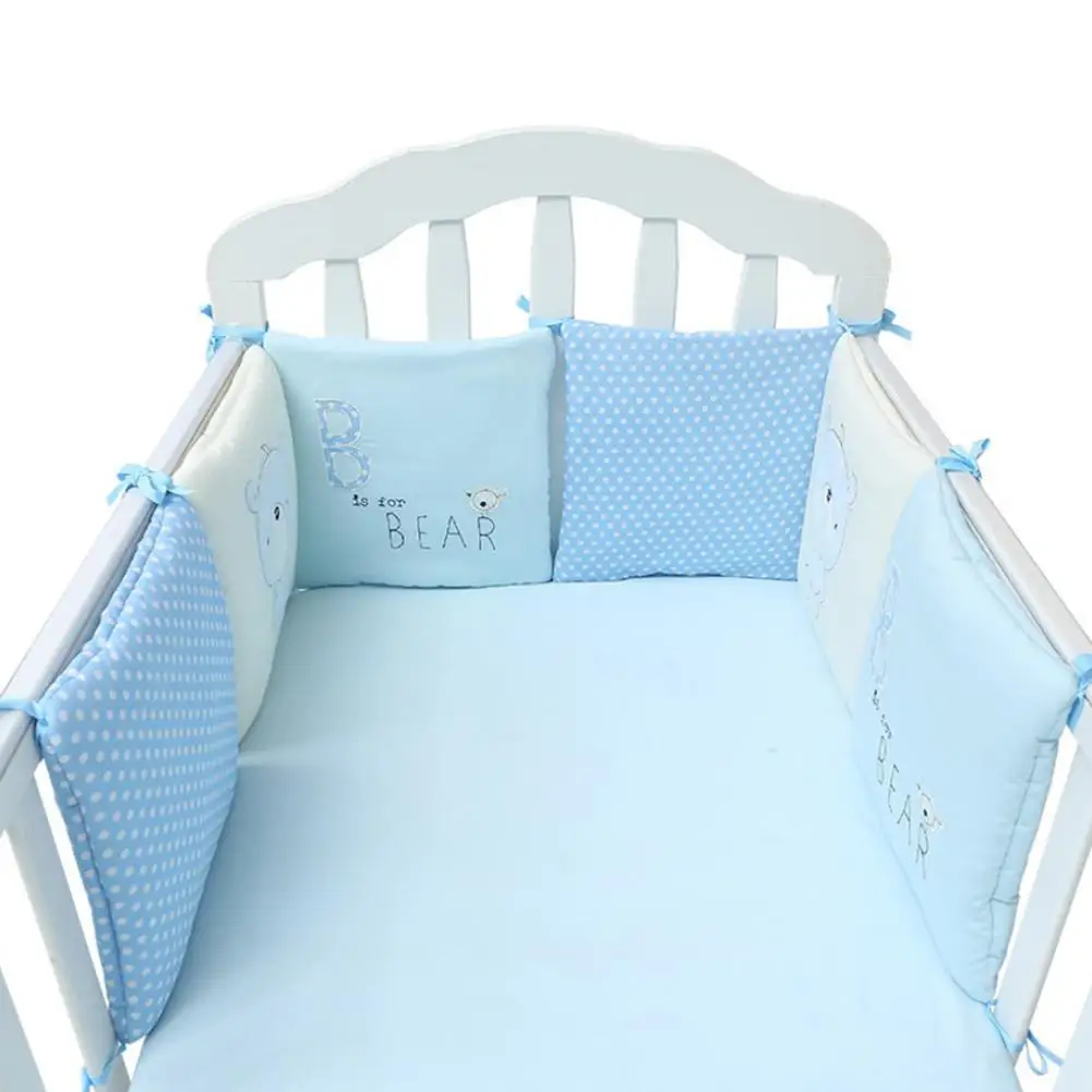 Toddle Baby Crib Bedding Bumper Free-combination 6 Pieces Cotton Crib Bumpers Children's Bed Barriers Bumpers In The Crib