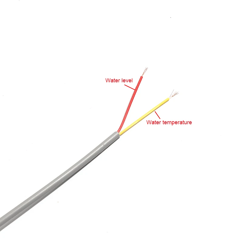 Sensor Suhu Pemanas Air Tenaga Surya Probe Level Air 30Cm 2 Core Series GB Black Rubber Side Mounting Tank Tube