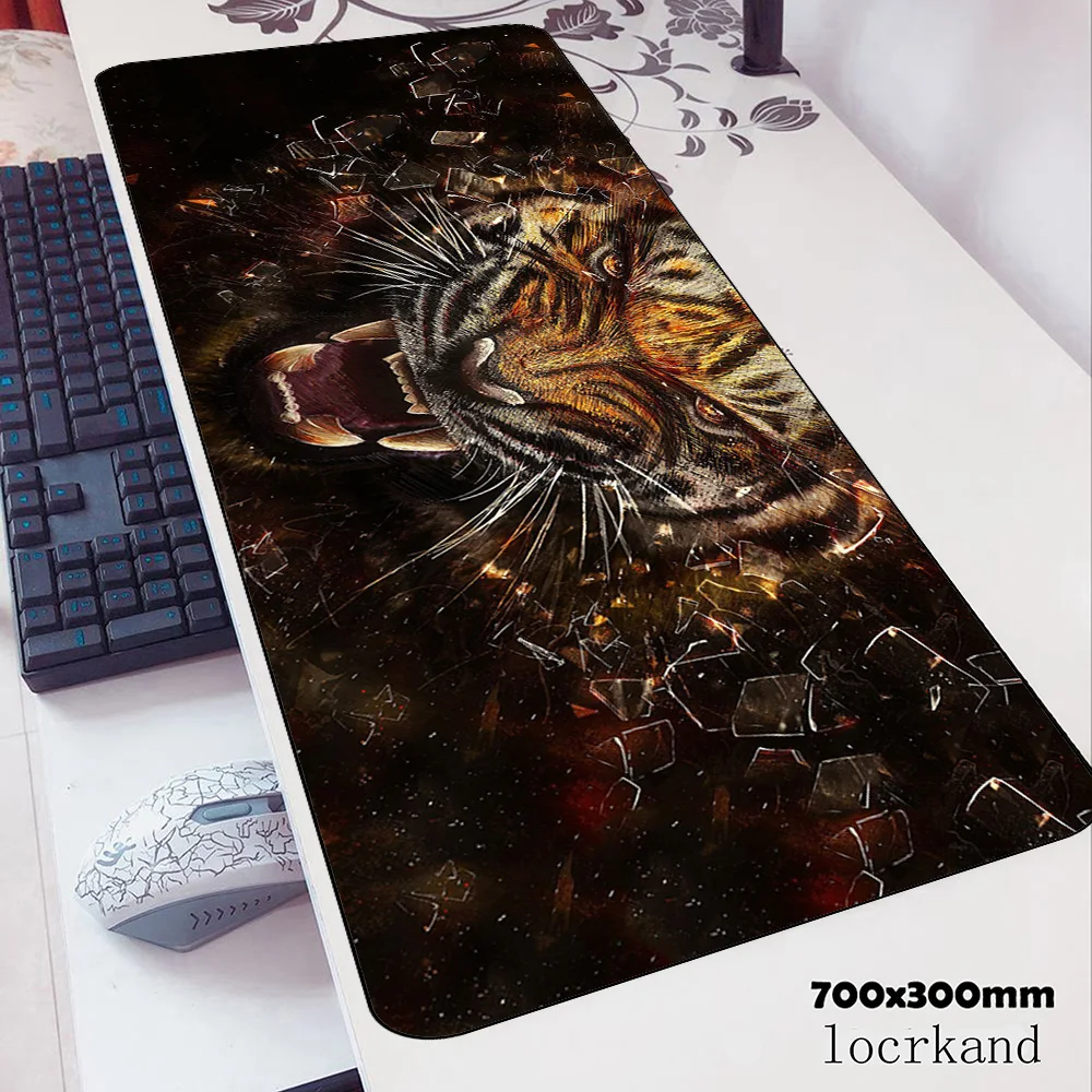 Cats mousepad 700x300x3mm Lion Computer mouse mat gamepad pc gamer office gaming mousemat Tiger desk pad office padmouse