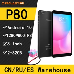 Teclast-P80 태블릿, 쿼드 코어 8 인치 IPS 1280x800 2GB RAM 32GB ROM GE8300 안드로이드 10.0 태블릿 PC