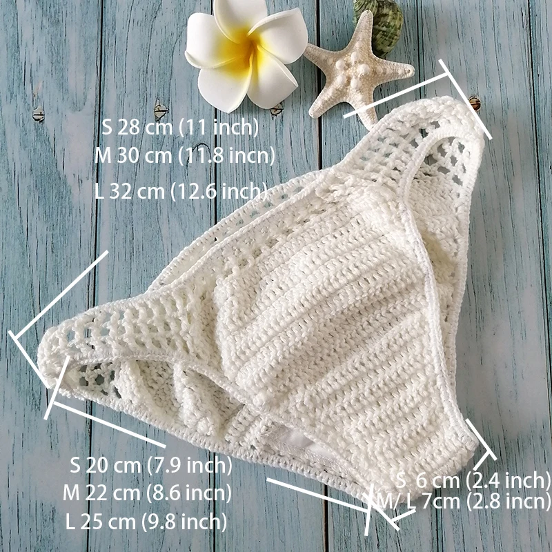 Have Lining Chest Pad Micro Bikini Set Women Crochet Sexy Swimsuit Solid Bikini Backless Swimwear Low Waist Bathing Suit Female