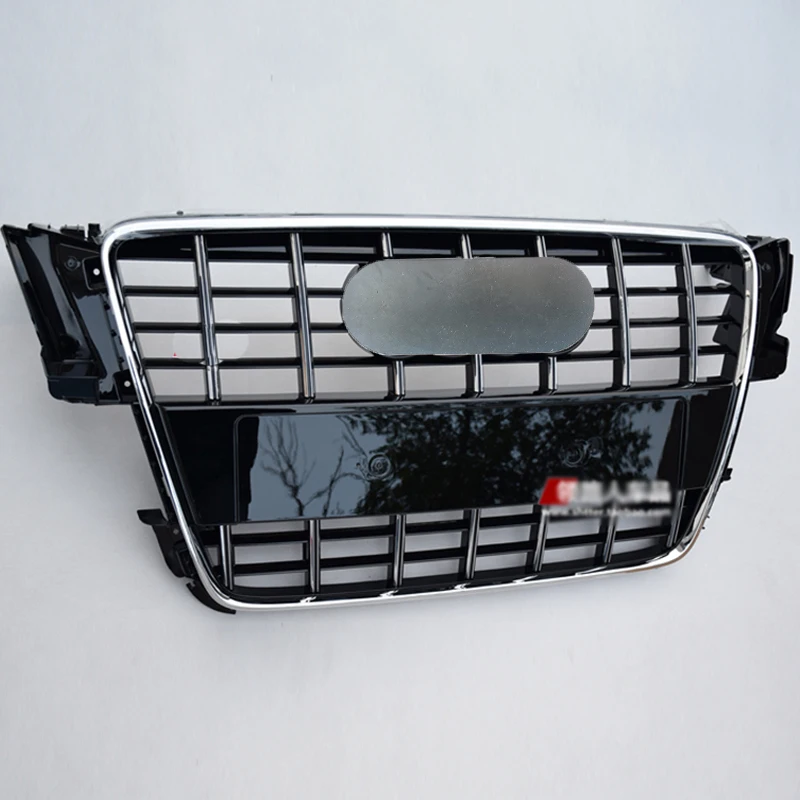 For Audi A5 B8 S5 S-line Racing Grill 2009-2011 ABS Front Bumper Honeycomb Engine Guard 2009-2011 Car Accessories Not Fit RS5