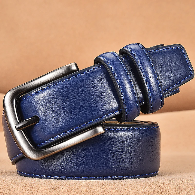 

men's belt casual strap male belts for men leather jeans men's genuine leather belt men brand cinturon elastico hombre NSDS01