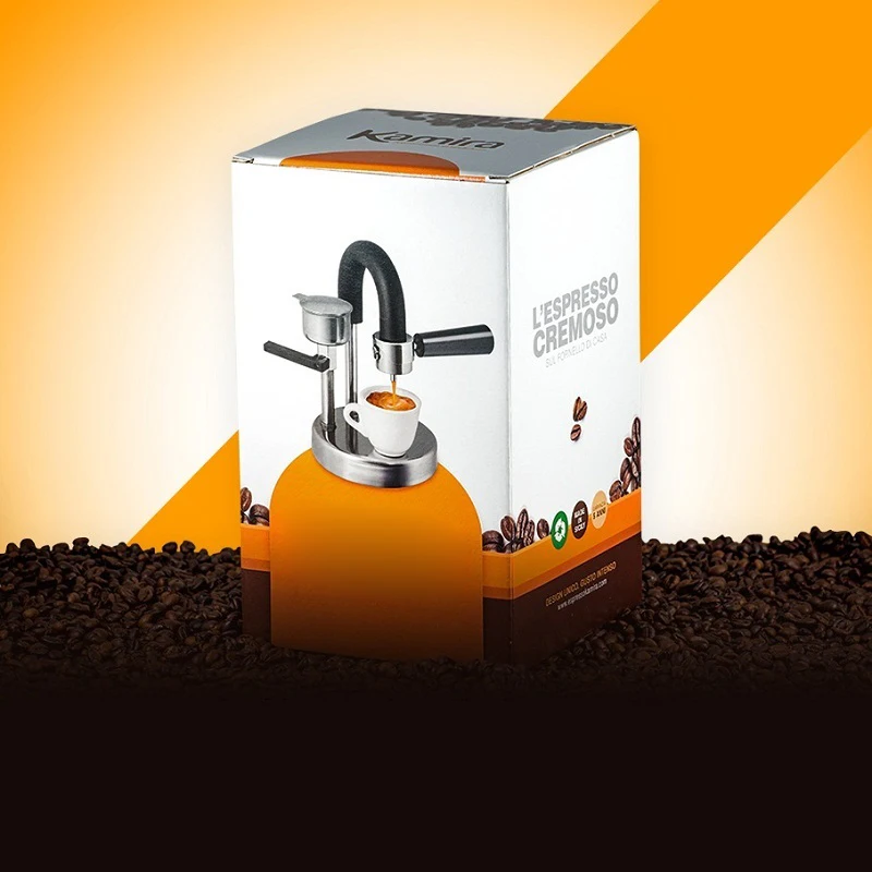 Cafetière expresso en acier inoxydable, pot de moka de camping, extraction de distillation, maison et bureau