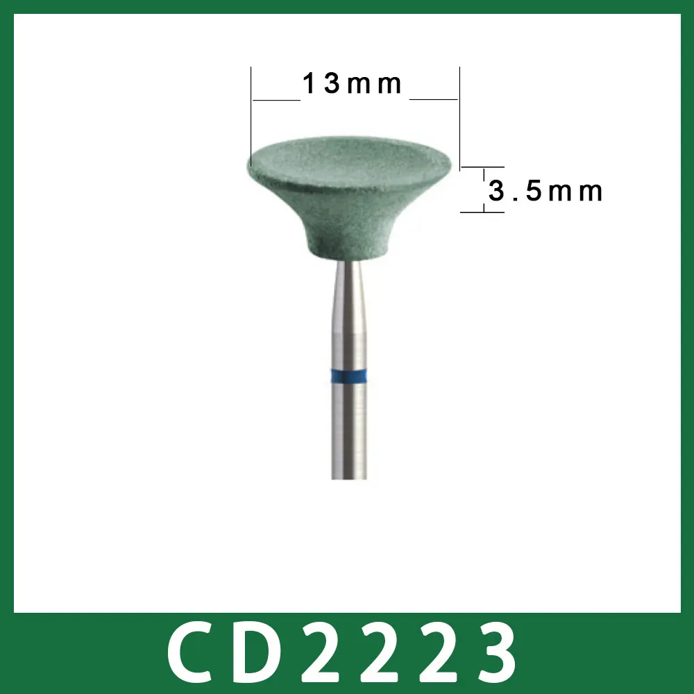 Dental Ceramic Diamond Grinder Burs (HP) 1PCS No Need Water Cooling for Dental Lab Handpiece