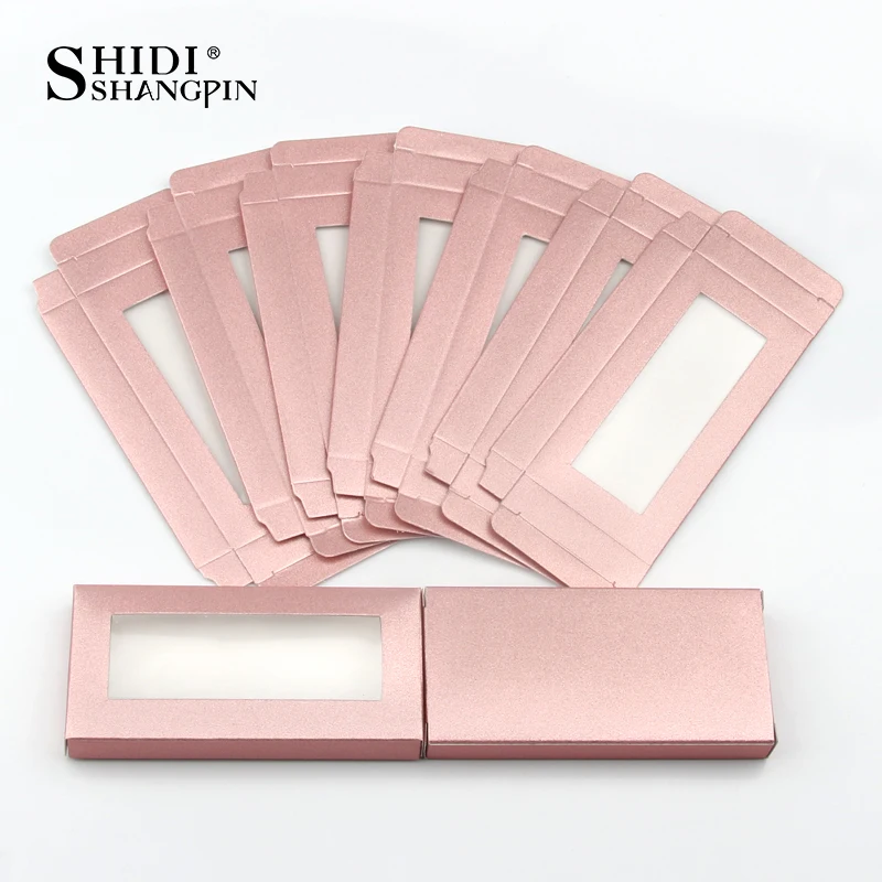 Wholesale10set 50pcs Packing box for eyelash blank eyelashes package Multicolor paper box Eyelashes DIYflash packing box makeup