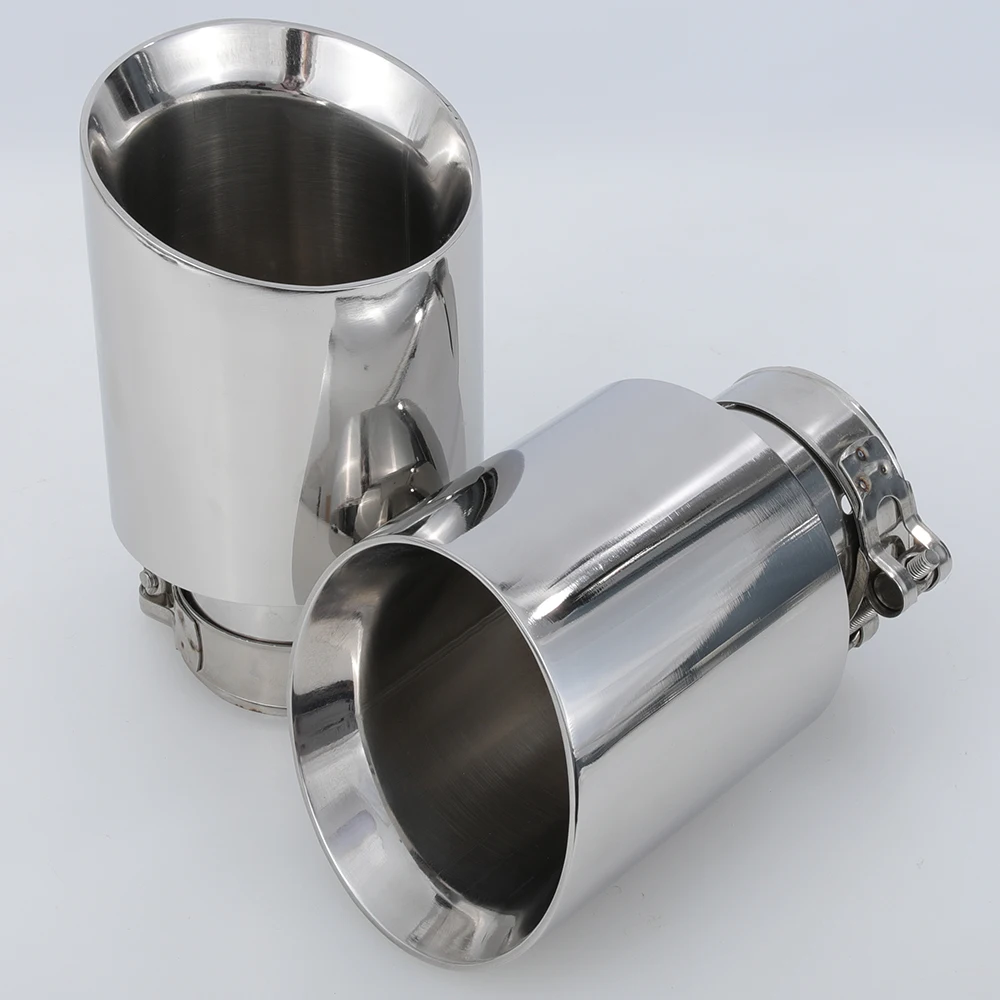 Newest Style Stainless Steel Universal Exhaust System End Pipe+Car Exhaust Tip 1 Piece