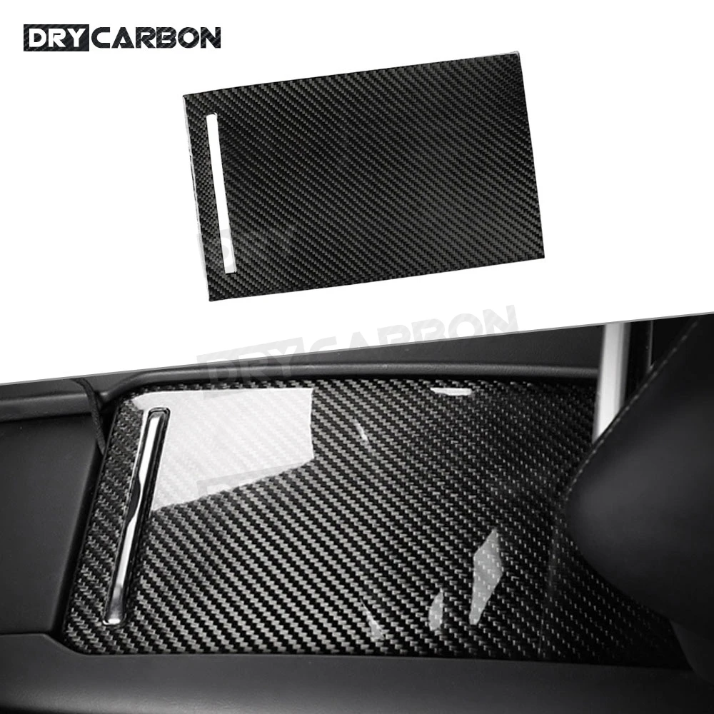 

Carbon Fiber Car Center Console Armrest Box Trim Cover Sticker For Tesla Model S X 2014-2019 Car accessories