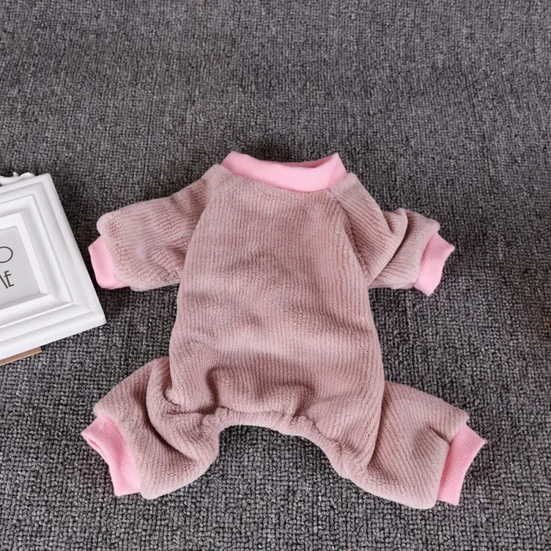 Soft Warm Pet Dog Jumpsuits Clothing for Dogs Pajamas Fleece Small Puppy Coat Pet Outfits Chihuahua Clothing Cats Clothes