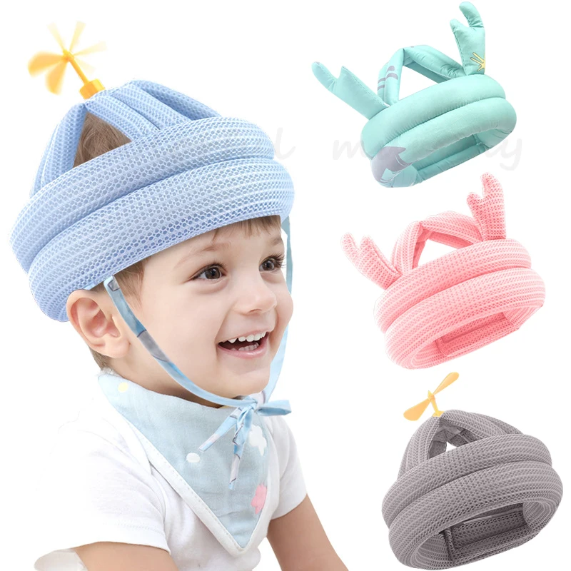 Baby's Drop-Resistant Helmet Protective Pad Baby Learn To Walk Children Toddler Head Cap Anti Collision Hat Soft Comfortable Cap