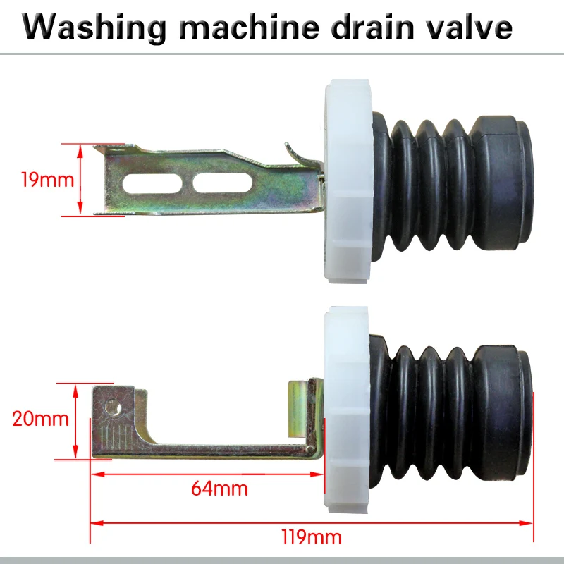 Automatic washing machine drain valve core Drain water plugging scalp bowl spring Washing machine drain accessories