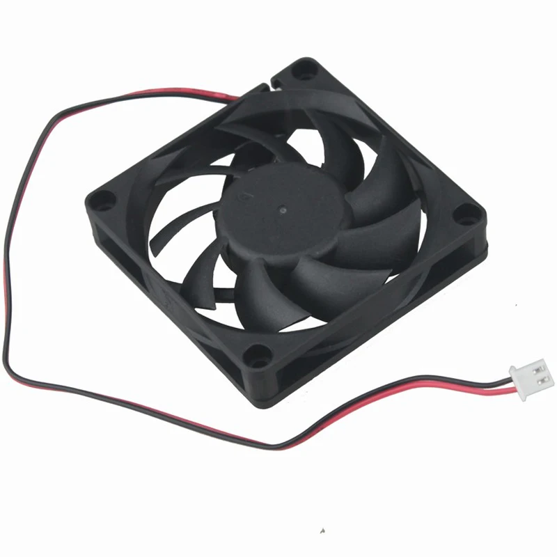 2Pcs Gdstime 7cm 70mm 70x70x15mm 5V 12V 24V 2Pin bürstenlosen DC Kühlung Kühler Fall Fan 7015 Hülse Kugellager