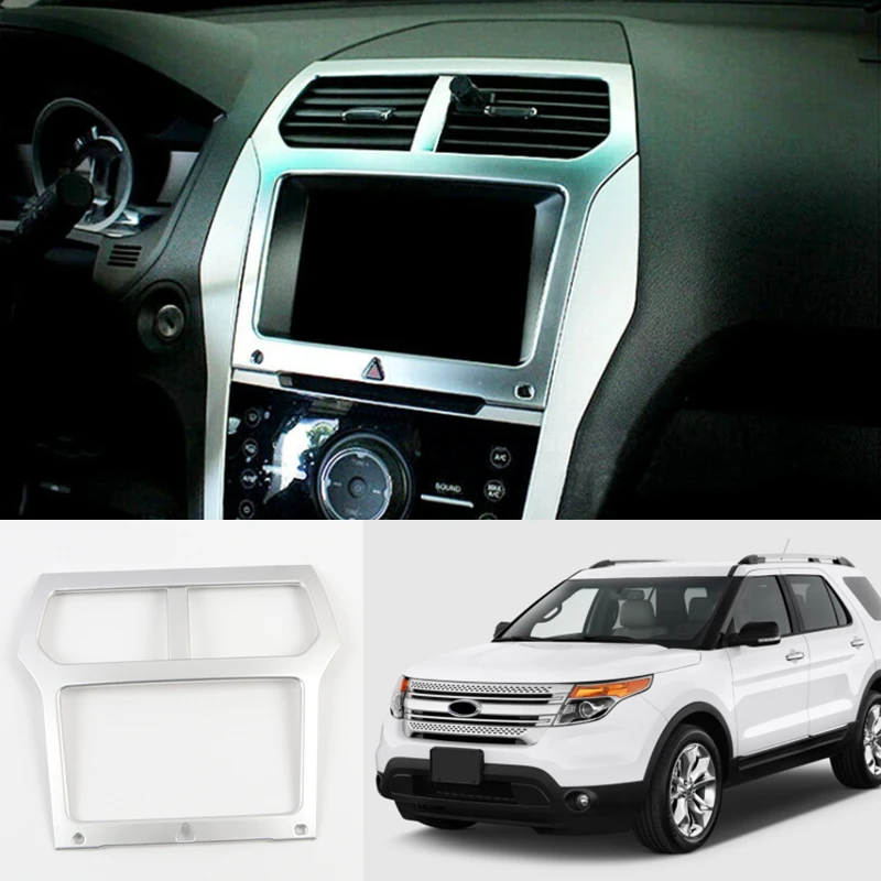 

Car Accessories for Ford Explorer 2011 2012 2013 2014 2015 ABS Interior Matte Dashboard Console Navigation Panel Trim