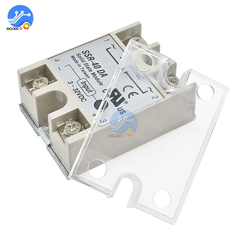 SSR Rắn Tiếp Sức Bao Vỏ Acrylic Trong Suốt SSR Vỏ Bảo Vệ