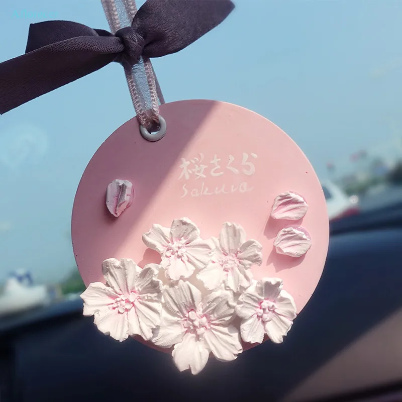 Flower Silicone Mold Cherry Blossoms Flower Aromatherapy Decorative Flower Car Aroma Plaster Mould DIY Handmade Gifts