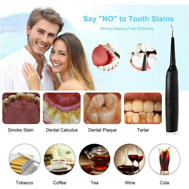 Elektryczny Ultra sonic Sonic skaler dentystyczny ząb Calculus Remover Cleaner przebarwienia na zębach tatar narzędzie wybielić zęby tatar usuń