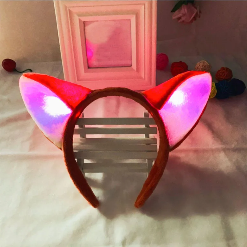 

10pcs Fox Headband Ears Cute Fashion Hoop Hairband Party Headwear for Girl Boy Birthday Costumes navidad Wedding Festival