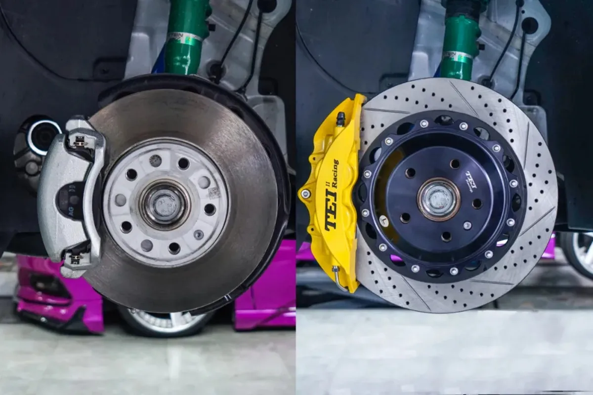 FRONT Forged BIG BRAKE KIT 355x28mm Rotor 4 Piston Caliper For VW GOLF 8 MK8 2020-2021 18\