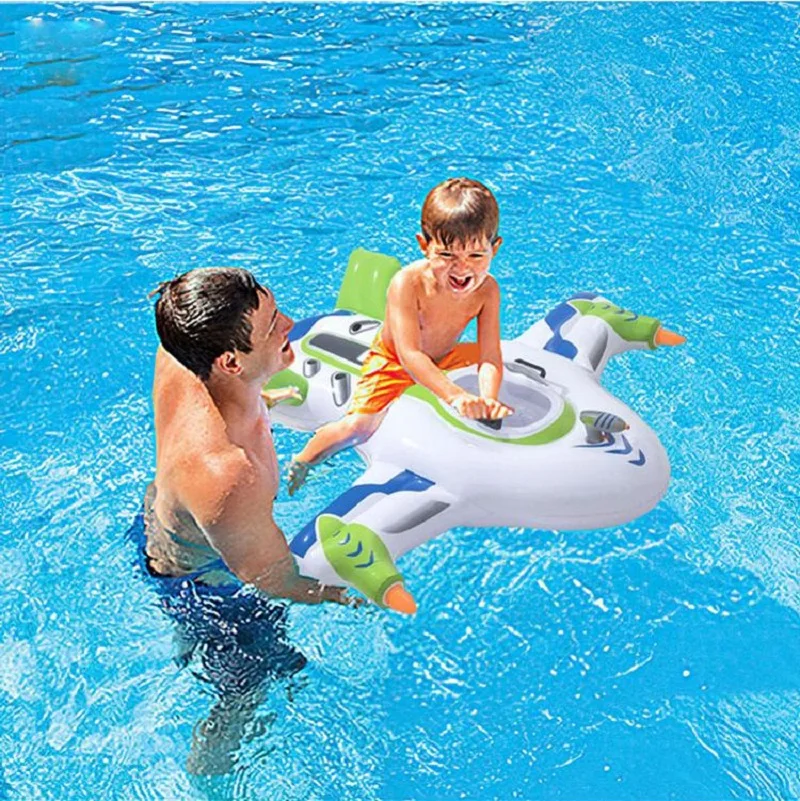 

LazyChild Airplane Rider Pool Float Inflatable Pool Floating Toy for Party Sea Swimming Ring Pool Party Toy For Swimming