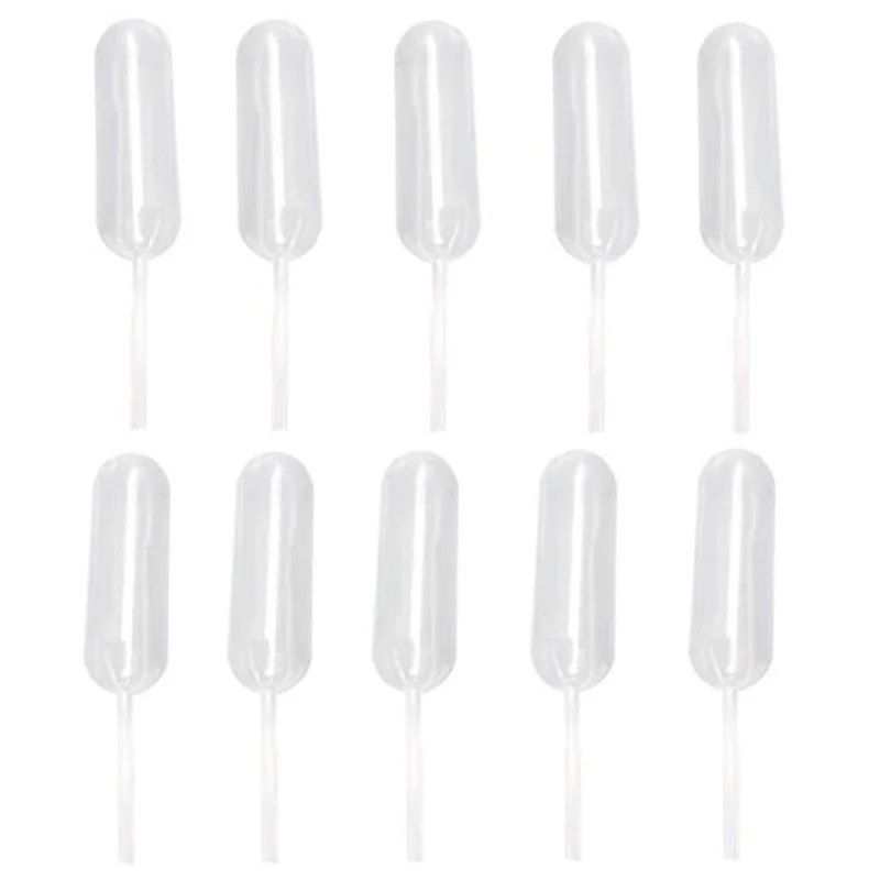 Gotero de transferencia desechable para hornear, pipetas de plástico con sabor a mermelada de paja, suministros de laboratorio, 50 unidades, 4ml