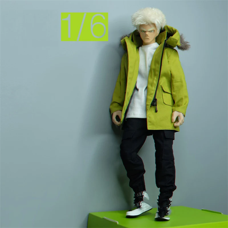 Best Sell Scale 1/6th CROWTOYS Trendy Fashion Coat With Pants Trousers Model For Mostly 12inch Doll Action Collectable