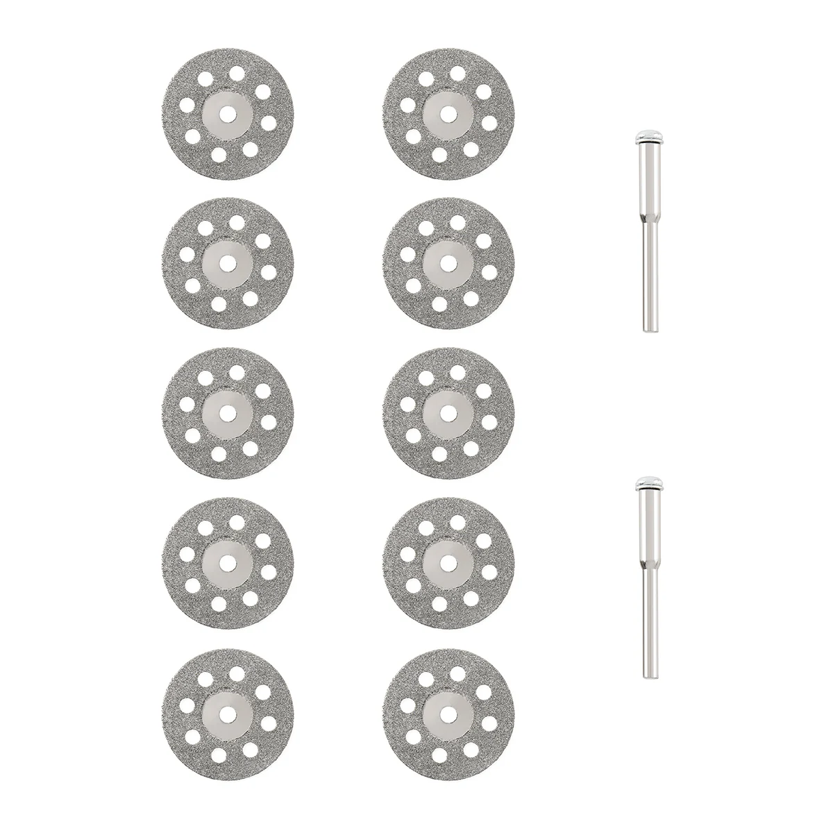 10pcs 25 millimetri Mini Circolare Seghe Lama Rotante Strumento di Potere Kit con Disco Fori e Aste Fisso per il Taglio di vetro Del Metallo di Legno