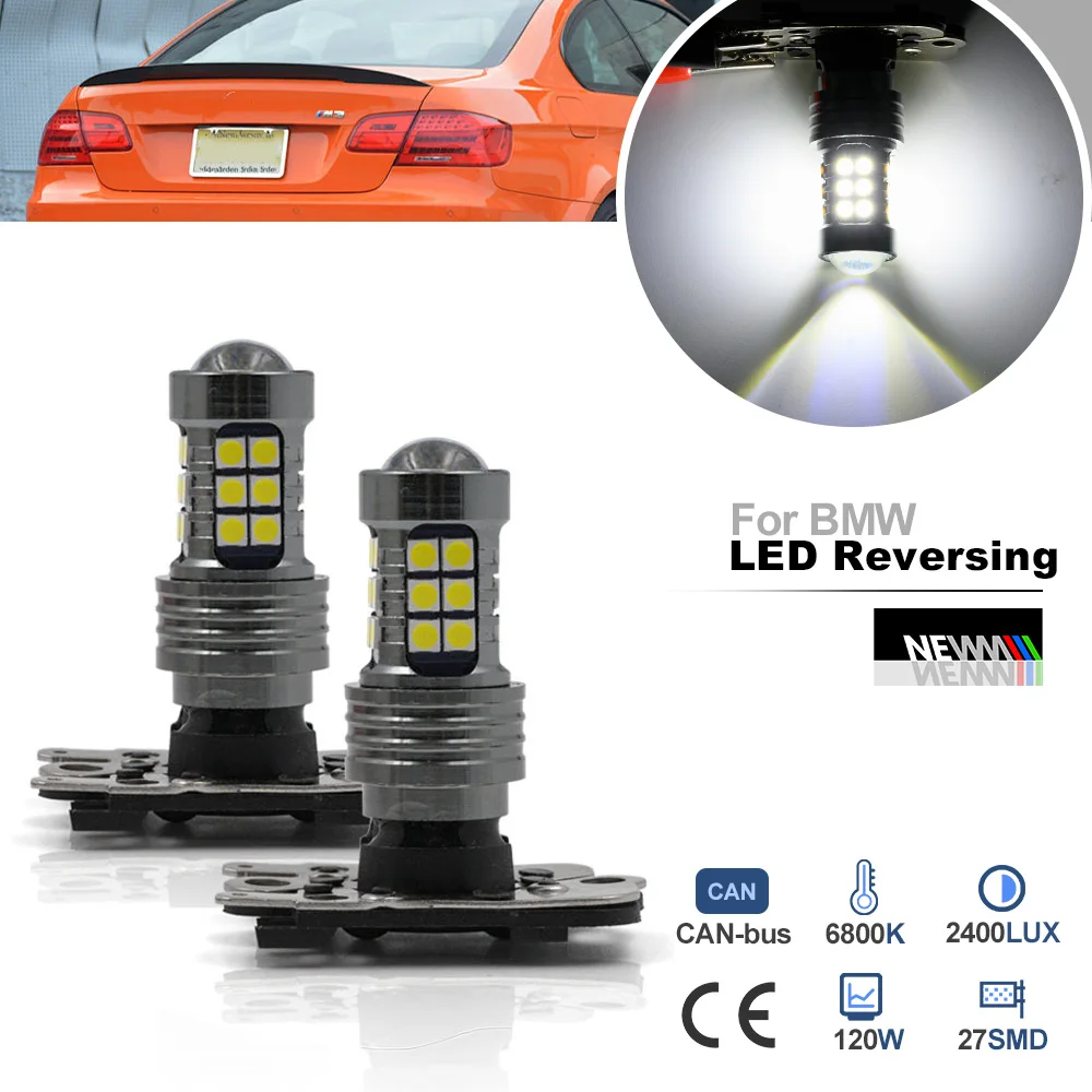 For BMW 3 Series E92 E93 Facelift M3 E92 E93 LCI 2020-2013 Canbus PH16W LED Reverse Light Bulb Car Backup Lamp No Flickering