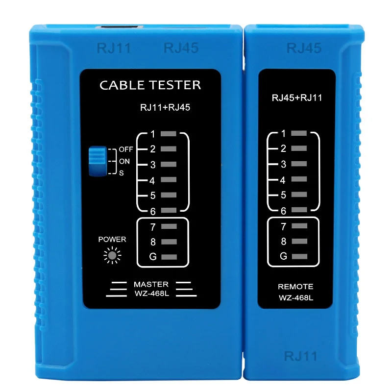 Cavo RJ45 professionale Lan tester Network Cable Meter RJ45 RJ11 RJ12 CAT5 CAT6 UTP LAN Cable PC strumenti di misurazione della rete
