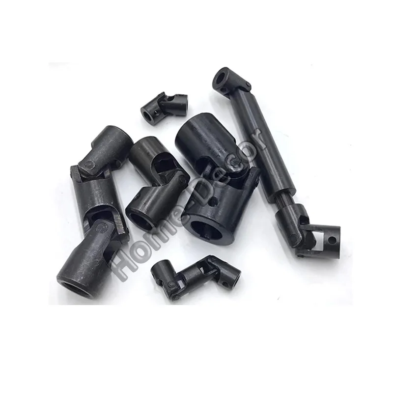 1pcs 10-35mm Metal Universal Joint Boat Metal Cardan Joint Gimbal Couplings Universal Joint Connector Black Plating With Keyway