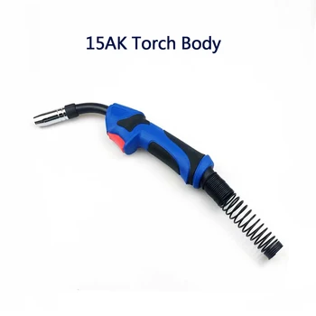 Torcia per saldatura MIG 15AK Corpo della torcia 180A Pistola per saldatura in stile europeo MB15AK Testa della torcia