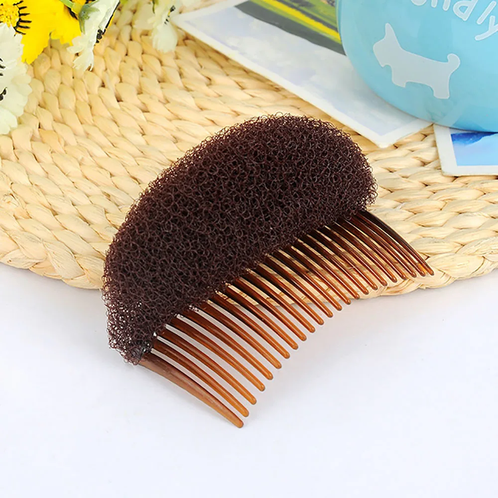 1pc Hair Styler Volume Bouffant Beehive Shaper Bumpits Foam On Clear Comb Volume Base Bump Braid Insert Hair Fashion Accessories