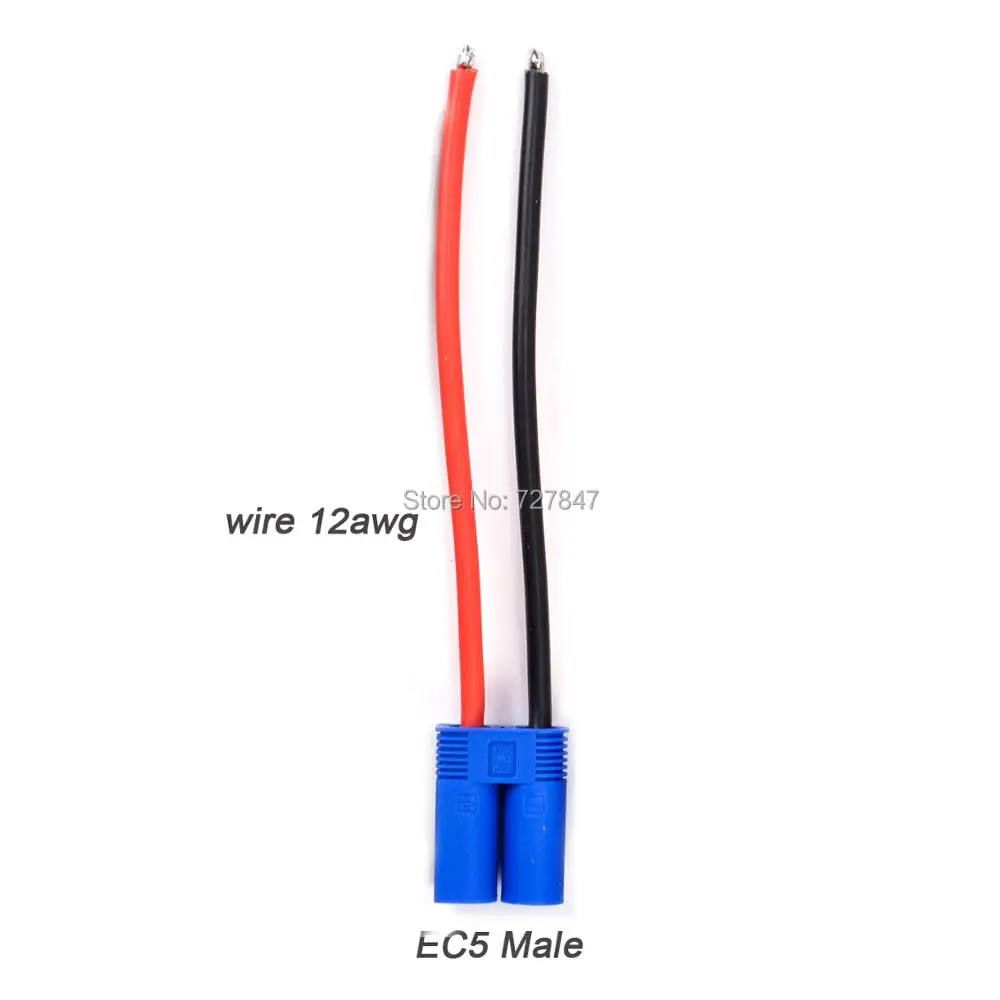 XT90 XT60 XT30 EC5 EC3 T plug Connector Male / Female Connector plug Silicone Wire 12/14/16AWG RC Battery Cable 90mm/100mm