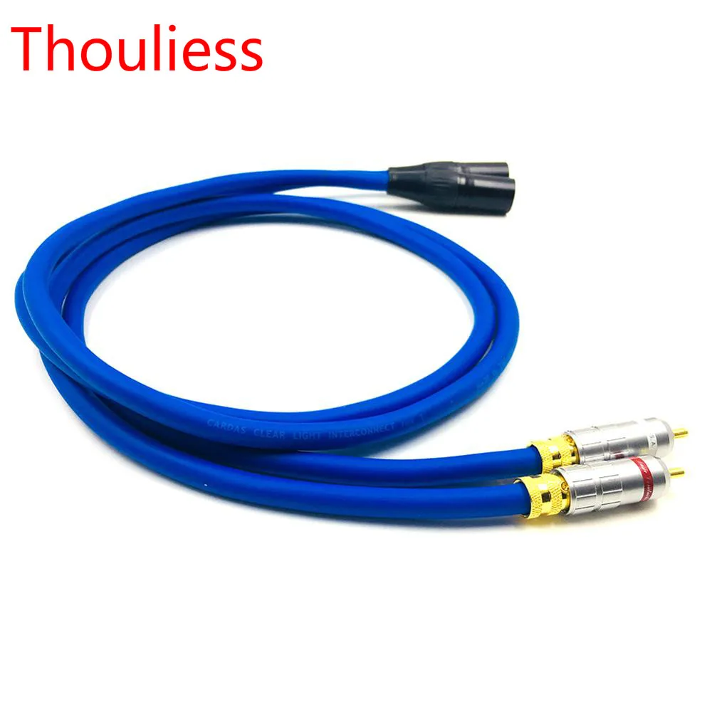 

Thouliess Pair HIFI US-CMC RCA to XLR Balacned Audio Cable RCA Male to XLR Male Interconnect Cable with CARDAS Clear-Light-USA