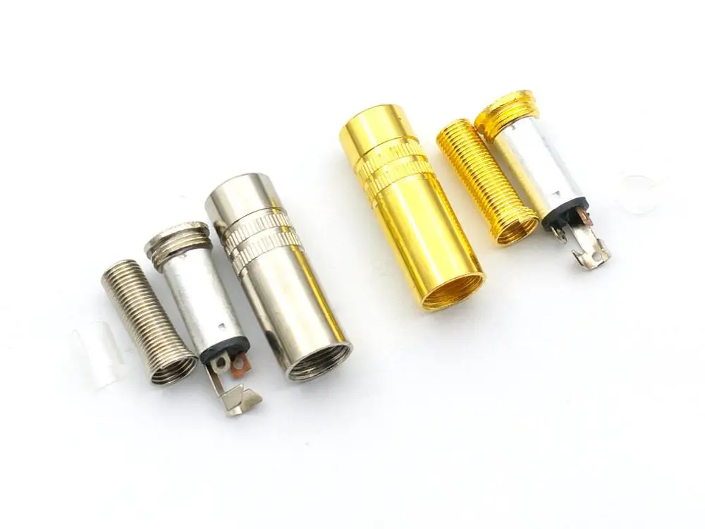 3pcs 3.5mm Jack Stereo Female Inline Socket Solder ADAPTER