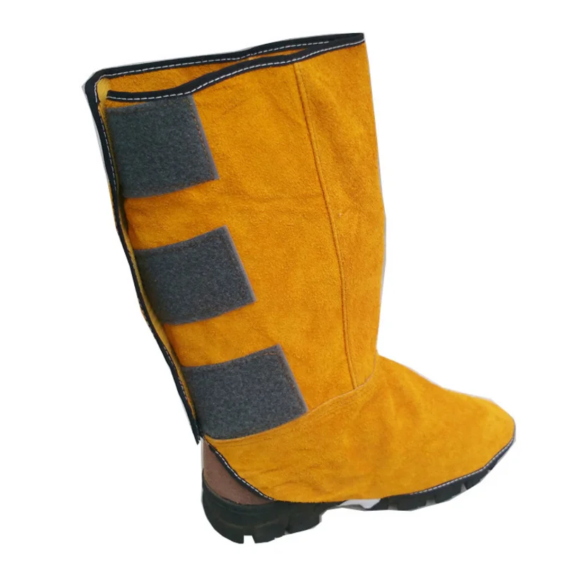 Cowhide Electric Welding Leg Protector Welder Leg Protector Foot Cover Wear-resistant Heat Insulation Flame Retardant