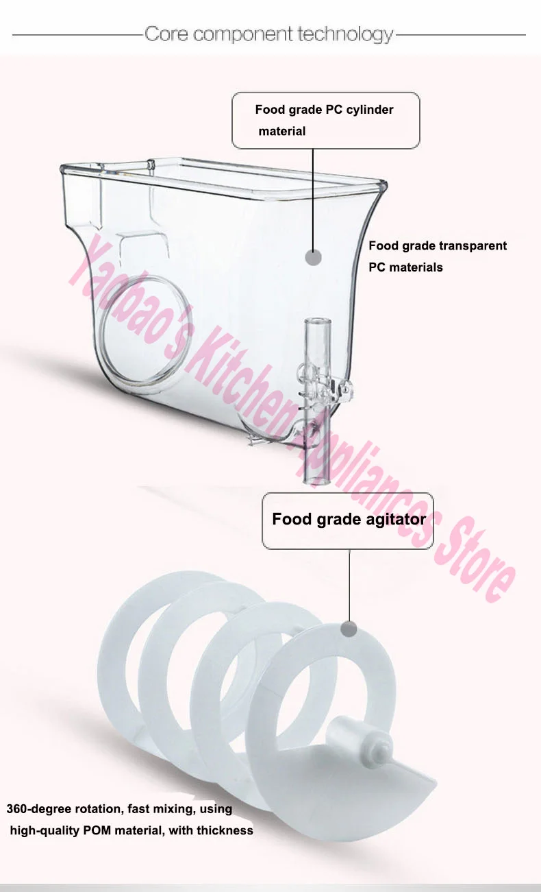 15L*2 Double tank Snow Mud Machine Ice Cream Maker 700W Snow Melting Machine Commercial Smoothie Slushy Maker Fruit Juice