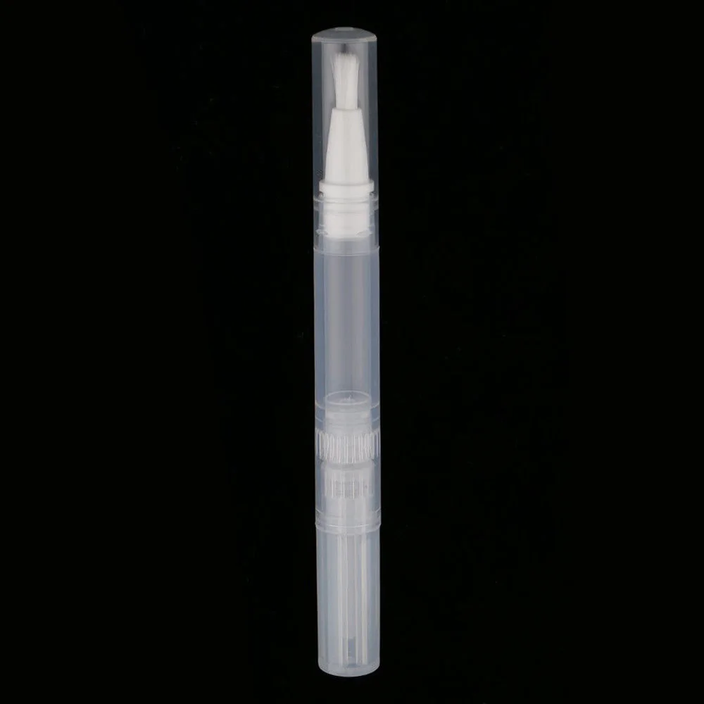 1Pc 3ml pusty Twist długopis z pędzlem wielokrotnego napełniania butelki pojemnik na kosmetyki polski paznokci rury do balsamu farba do dekoracji paznokci Mascara oleje — zdjęcie 5