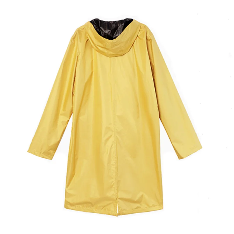 Fashion Raincoat Adult Long Lightweight Windbreaker Coat Yellow Raincoat Womens Coats and Capes Rainwear Antifouling Waterproof