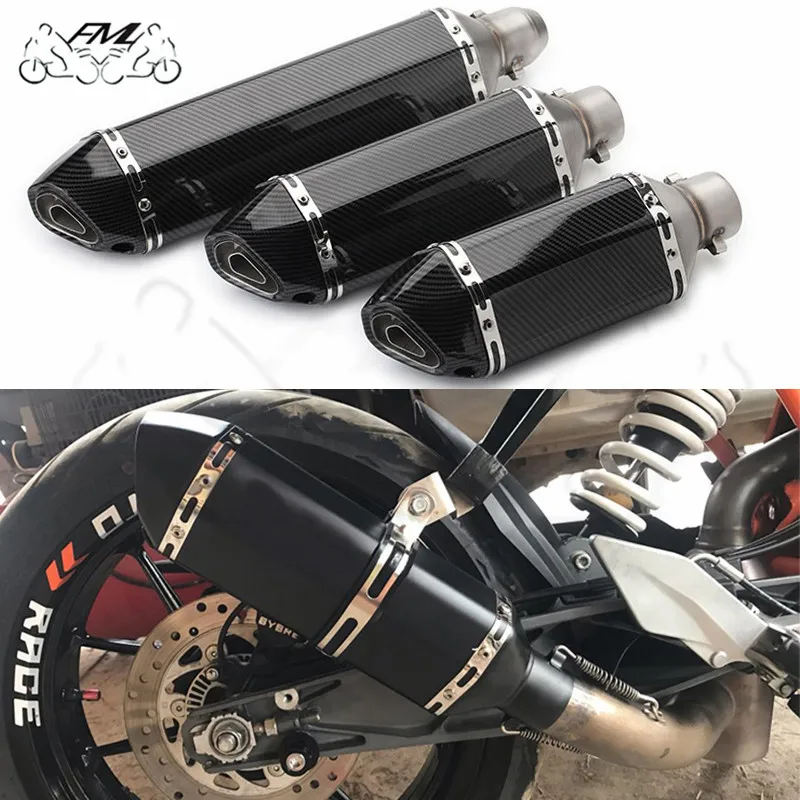 

51mm Universal Accessories Motorcycle Exhaust pipe Modified Muffler Pipe echappement moto db killer For akrapovic XJ6 MT07 09 03