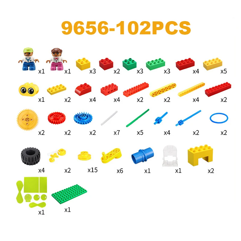 MOC 9656 grandi blocchi di costruzione fai da te istituti educativi Stem Robot Science Set