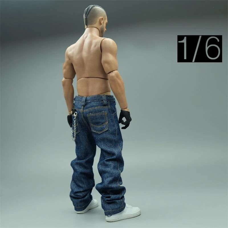 

In Stock For Sale 1/6th Fashion Loose Jeans Pant Trousers Model Can Suit Mostly 12inch Body Doll