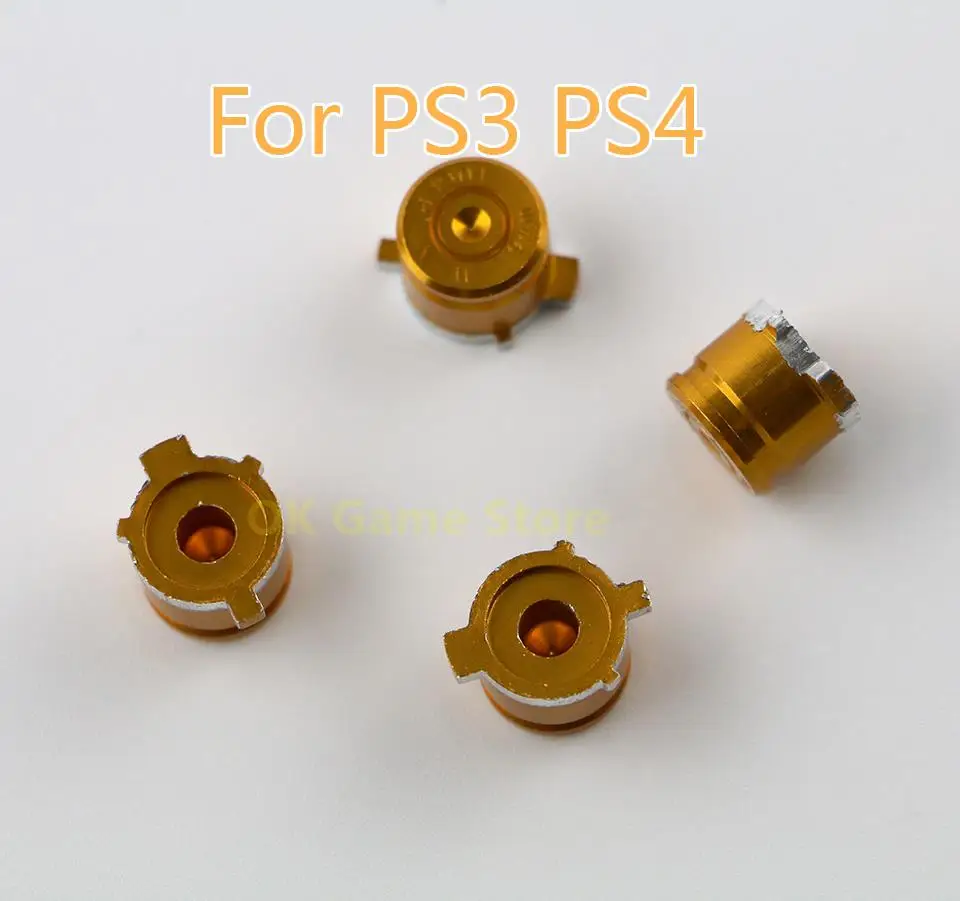 

100pcs/lot Metal Bullet ABXY Button Joystick Thumbstick Cap Replacement for Playstation PS3 PS4 Gamepad Controller