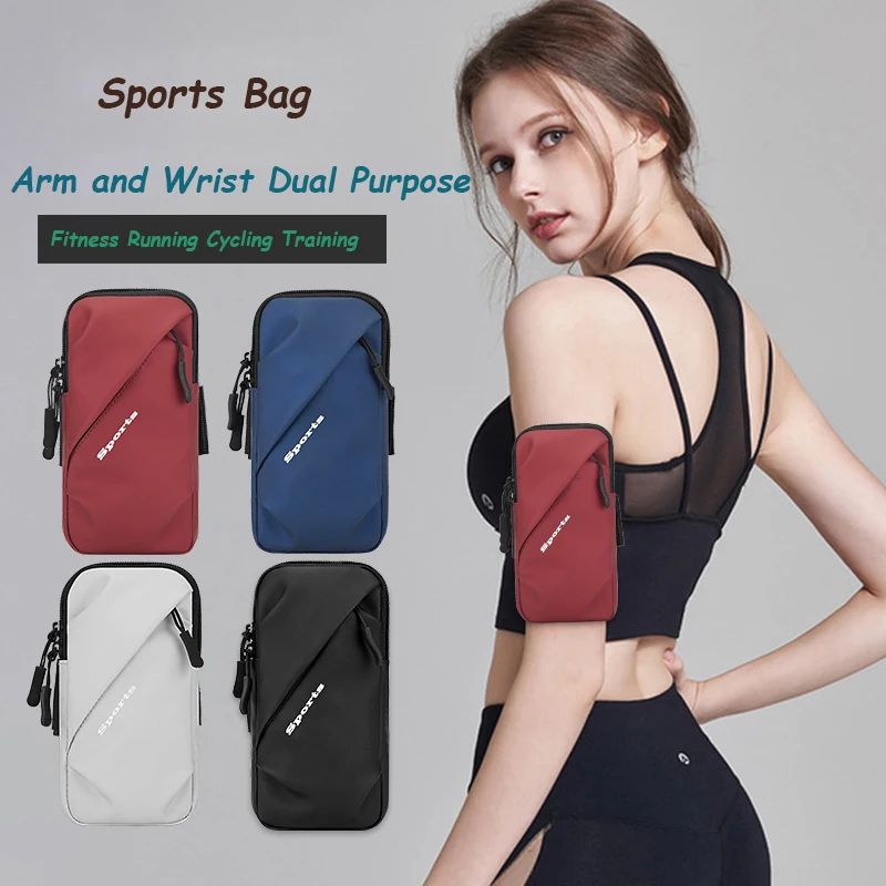 Waterproof 6.7 inch Running Bag Jogging Gym Armband Bag Phone Pouch Holder Outdoor Sport Fitness Wrist Men Women\'s Yoga Bag