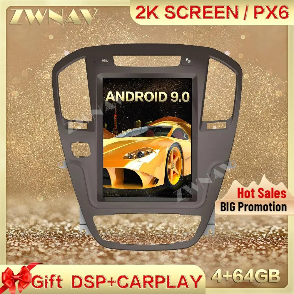 DSP Carplay Tesa- screen Android 13 Car Multimedia Player For OPEL Regal lnsignia 2009-2013 GPS Radio Auto stereo IPS head unit