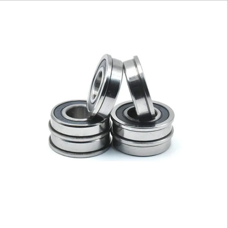 100pcs Flange Bearing F695-2RS F695RS F695 2RS 5x13x4 mm Rubber Sealed flanged deep groove ball bearings 5*13*4 mm