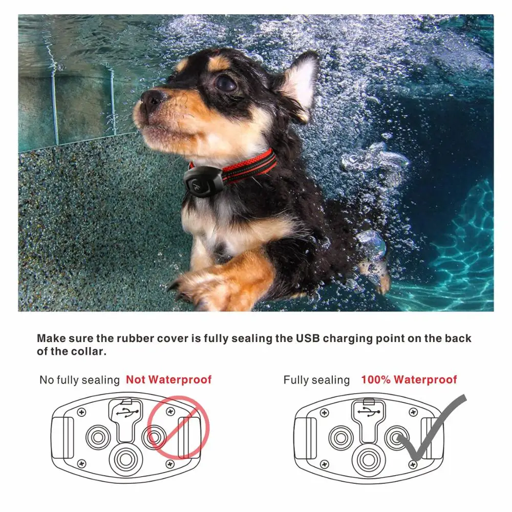 2 in 1 Dog Training Collar & Anti Bark Collar 400M Rechargeable Dog Electric Collar Waterproof Remote Dog Pet Product